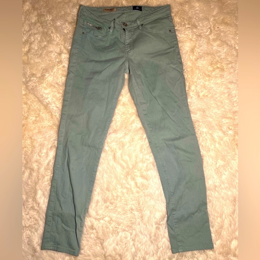 Adriano Goldschmied AG Women’s Slim Straight Leg Ankle Jeans | Teal |
